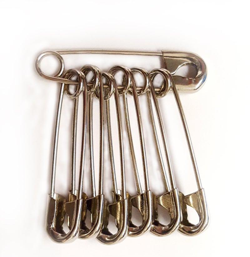 NiftyPlaza Extra Large 2" Safety Pins - Heavy Duty, Industrial Strength, Nickel Plated, Rust Resistant (200) - Image 3